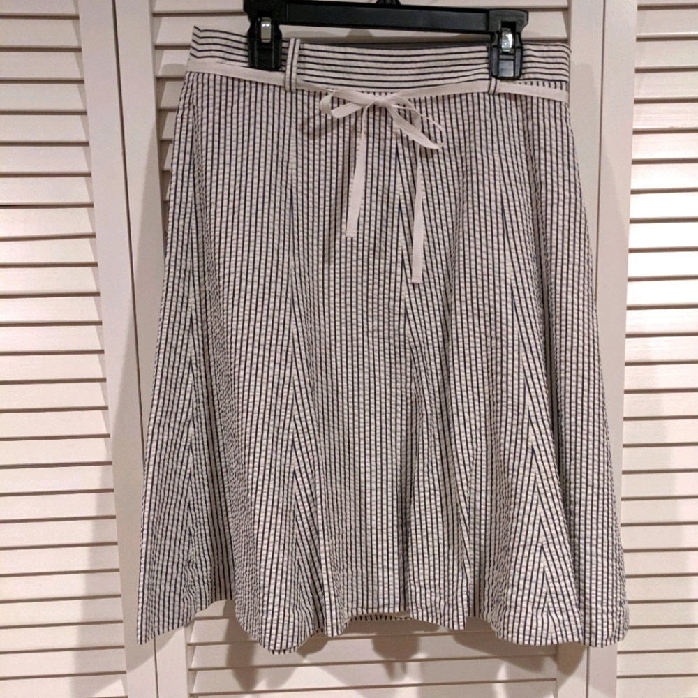 J. Crew Seersucker Skirt